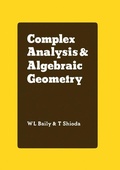 Cover: Complex Analysis and Algebraic Geometry - Cambridge University Press