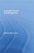 Cover: E-Journals Access and Management - Routledge