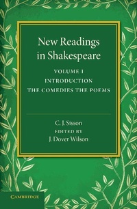 Enlarge image Cover: New Readings in Shakespeare: Volume 1, Introduction; The Comedies; The Poems - Cambridge University Press