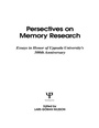 Cover: Perspectives on Memory Research - Psychology Press Ltd