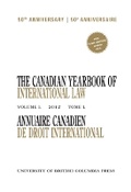Cover: The Canadian Yearbook of International Law, Vol. 50, 2012 - University of British Columbia Press