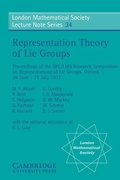 Cover: Representation Theory of Lie Groups - Cambridge University Press