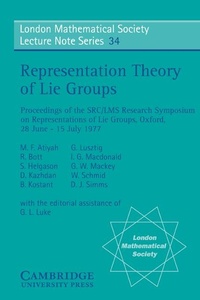 Abbildung von: Representation Theory of Lie Groups - Cambridge University Press