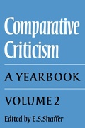 Cover: Comparative Criticism: Volume 2, Text and Reader - Cambridge University Press