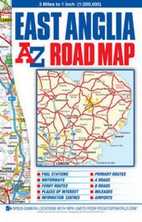 Abbildung von: East Anglia Road Map - Geographers' A-Z Map Co Ltd