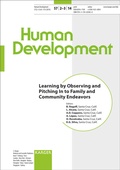 Cover: Learning by Observing and Pitching In to Family and Community Endeavors - S. Karger