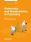 Cover: Proteomics and Metabolomics in Psychiatry - S. Karger