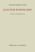 Cover: Festschrift f&uuml;r Joachim Bornkamm zum 65. Geburtstag - C.H.BECK
