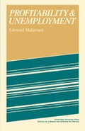 Cover: Profitability and Unemployment - Cambridge University Press