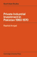 Cover: Private Industrial Investment in Pakistan - Cambridge University Press
