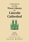 Cover: Catalogue of the Wren Library of Lincoln Cathedral - Cambridge University Press