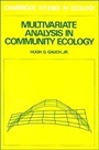 Cover: Multivariate Analysis in Community Ecology - Cambridge University Press