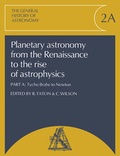Cover: Planetary Astronomy from the Renaissance to the Rise of Astrophysics, Part A, Tycho Brahe to Newton - Cambridge University Press