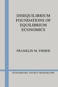 Cover: Disequilibrium Foundations of Equilibrium Economics - Cambridge University Press