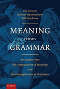 Cover: Meaning Versus Grammar - Leiden University Press