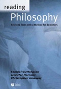Cover: Reading Philosophy - Blackwell Publishers