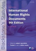 Cover: Blackstone's International Human Rights Documents - Oxford University Press