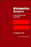 Cover: Mathematical Analysis - Cambridge University Press
