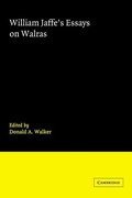 Cover: William Jaffe's Essays on Walras - Cambridge University Press