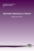 Cover: Semantic Matching in Search - now publishers Inc