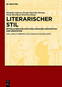 Enlarge image Cover: Literarischer Stil - De Gruyter