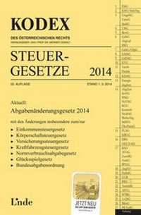 Abbildung von: KODEX Steuergesetze 2014 - Linde