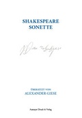Cover: Shakespeare Sonette - AUMAYER