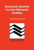 Cover: Economic Theories in a Non-Walrasian Tradition - Cambridge University Press
