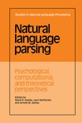 Cover: Natural Language Parsing - Cambridge University Press