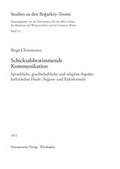 Cover: Schicksalsbestimmende Kommunikation - Harrassowitz Verlag