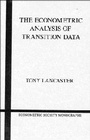 Cover: The Econometric Analysis of Transition Data - Cambridge University Press