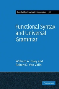 Enlarge image Cover: Functional Syntax and Universal Grammar - Cambridge University Press