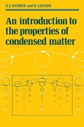 Cover: An Introduction to the Properties of Condensed Matter - Cambridge University Press