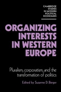 Cover: Organizing Interests in Western Europe - Cambridge University Press