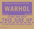 Cover: The Andy Warhol Catalogue Raisonn&eacute;, Paintings and Sculpture late 1974-1976 - Phaidon Press Ltd