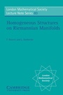 Cover: Homogeneous Structures on Riemannian Manifolds - Cambridge University Press