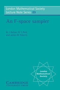 Enlarge image Cover: An F-space Sampler - Cambridge University Press