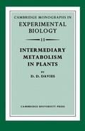 Cover: Intermediary Metabolism in Plants - Cambridge University Press