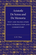 Cover: De sensu and De memoria - Cambridge University Press