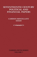 Cover: Seventeenth-Century Parliamentary and Financial Papers - Cambridge University Press