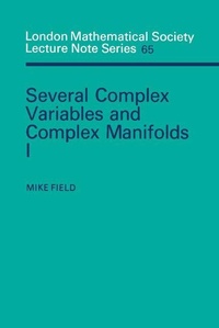 Enlarge image Cover: Several Complex Variables and Complex Manifolds I - Cambridge University Press