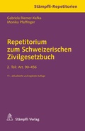 Cover: Repetitorium zum Schweizerischen Zivilgesetzbuch. 2. Teil: Art. 90-456 - St&auml;mpfli Verlag AG
