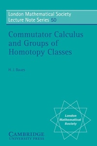 Abbildung von: Commutator Calculus and Groups of Homotopy Classes - Cambridge University Press