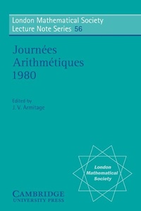 Abbildung von: Journees Arithmetiques 1980 - Cambridge University Press