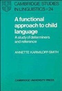 Cover: A Functional Approach to Child Language - Cambridge University Press