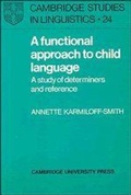 Cover: A Functional Approach to Child Language - Cambridge University Press