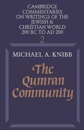 Cover: The Qumran Community - Cambridge University Press