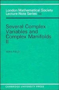 Enlarge image Cover: Several Complex Variables and Complex Manifolds II - Cambridge University Press