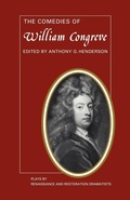 Cover: The Comedies of William Congreve - Cambridge University Press