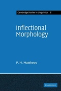 Cover: Inflectional Morphology - Cambridge University Press